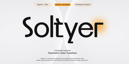 Soltyer Font Poster 1