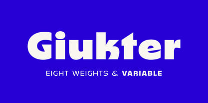 Giukter Font Poster 1