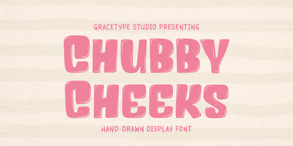 Chubby Cheeks Solid Font Poster 1