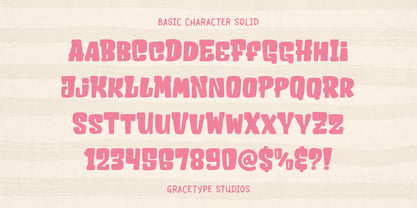 Chubby Cheeks Solid Font Poster 11