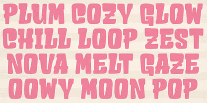Chubby Cheeks Solid Font Poster 4