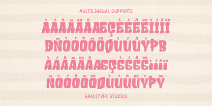 Chubby Cheeks Solid Font Poster 12