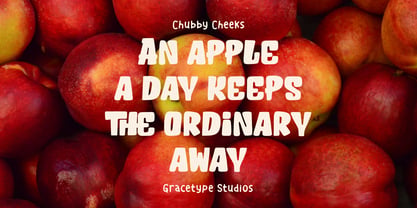 Chubby Cheeks Solid Font Poster 3
