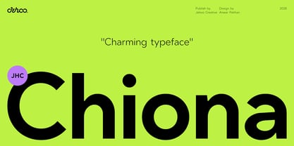 JHC Chiona Font Poster 1
