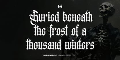 Dark Regent Font Poster 5