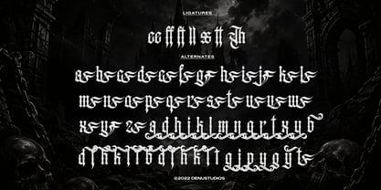 Dark Regent Font Poster 12