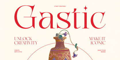 Gastic Font Poster 1