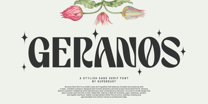 Geranos Font Poster 1