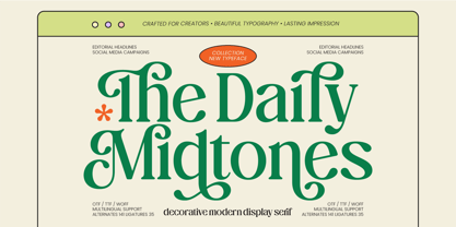 The Daily Midtones Font Poster 1