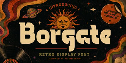 Borgate Font Poster 1