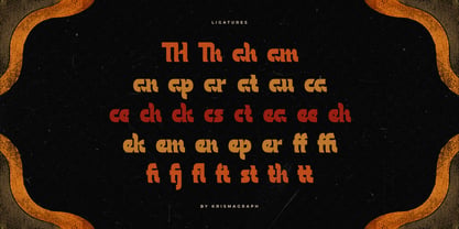 Borgate Font Poster 9