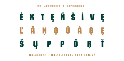Malachite Font Poster 5