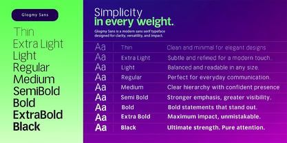 Glogmy Font Poster 5