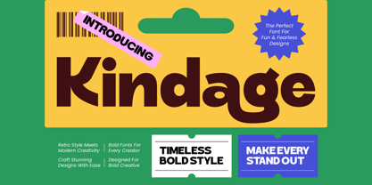 Kindage Font Poster 1