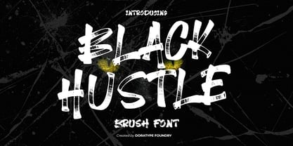 Black Hustle Font Poster 1