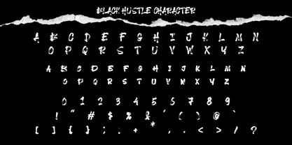 Black Hustle Font Poster 9