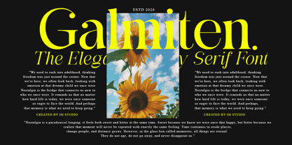 Galmiten Font Poster 6
