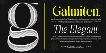 Galmiten Font Poster 3