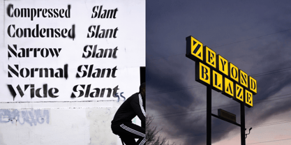 Zeyond Stencil Font Poster 2
