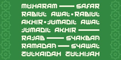 Hilalian Font Poster 2