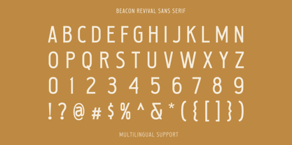Beacon Revival Font Poster 9