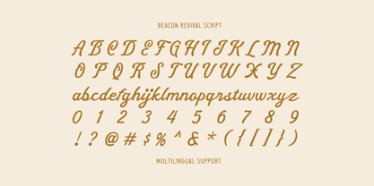 Beacon Revival Font Poster 8
