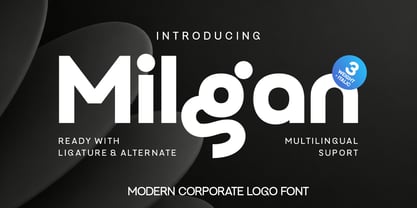 Milgan Font Poster 1