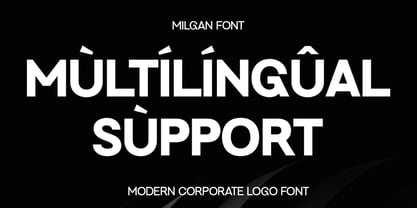 Milgan Font Poster 8