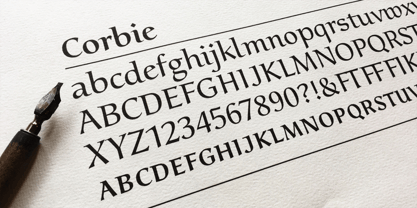 Corbie Font Poster 1