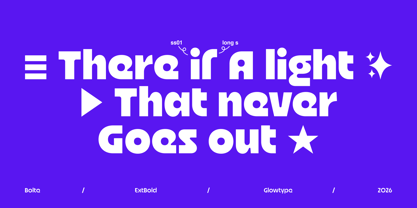 Bolte Font Poster 4