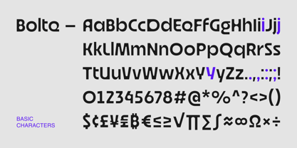 Bolte Font Poster 15
