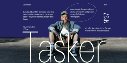 Cavren Condensed Font Poster 6