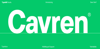 Cavren Condensed Font Poster 1