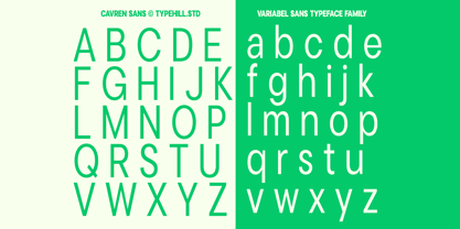 Cavren Condensed Font Poster 3
