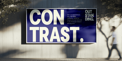 Cavren Condensed Font Poster 15