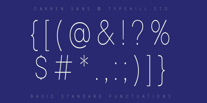 Cavren Condensed Font Poster 14