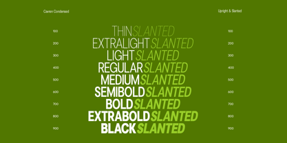 Cavren Condensed Font Poster 2