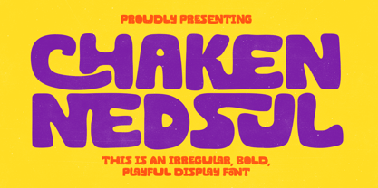 Shaken Nedsul Font Poster 1