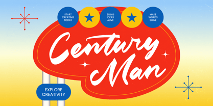Century Man Font Poster 1