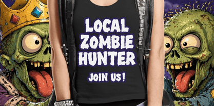 Zombie King Font Poster 2
