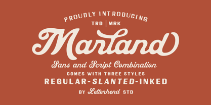 Marland Font Poster 1