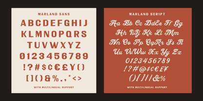 Marland Font Poster 7