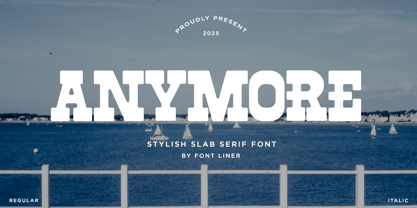 Anymore Font Poster 1