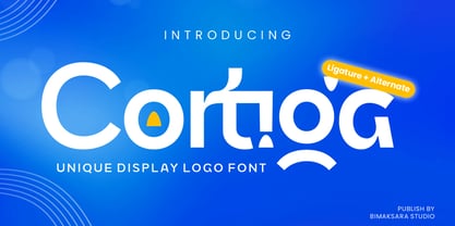 Cortiga Font Poster 1