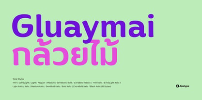 Gluaymai Font Poster 1