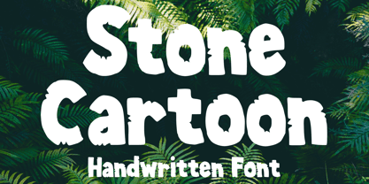 Stone Cartoon Font Poster 1