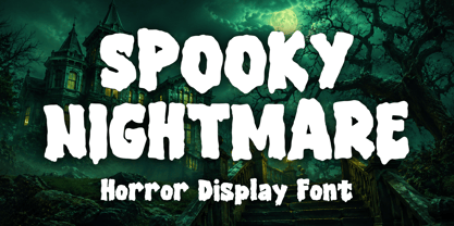 Spooky Nightmare Font Poster 1