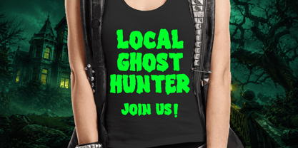 Spooky Nightmare Font Poster 4