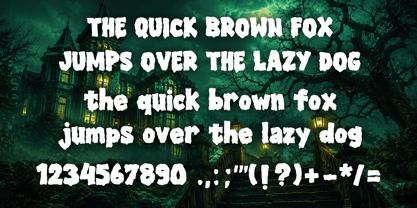 Spooky Nightmare Font Poster 5