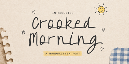 Crooked Morning Font Poster 1